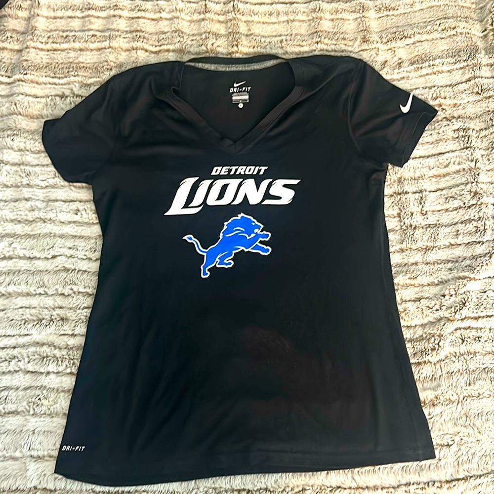 Nike Dri-fit V-Neck Detroit Lions Shirt